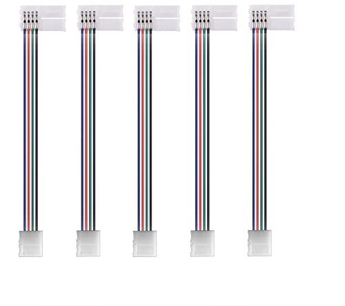 S SIENOC 5er Pack Schnellverbinder Verbinder Adapter für LED RGB Stripe 5050 KABEL Connector