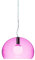 Kartell Small FL/Y Lampada da Soffitto, Rosa, Diametro 38cm
