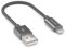 deleyCON 0.15m (5.91 Inch) Lightning 8 Pin USB Charging Cable Apple MFI for iPhone 12 Pro Max 12 Pro 12 Mini 11 Pro 11 Pro Max 11 SE 2. Gen. XR XS Max XS X Metal Plugs & Nylon Cable - Grey