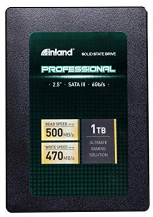 Inland Professional 1TB SSD 3D NAND SATA III 6Gb/s 2.5 7mm Internal Solid State Drive (1T)