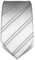 Vincenzo Boretti Herren Krawatte reine Seide gestreift edel Männer-Design zum Hemd mit Anzug für Business Hochzeit 8 cm schmal/breit silber