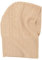 Prettystern 100% Kaschmir Sturmmütze Damen Kapuzen-Schal Loop Strick Mützen-Schal Cashmere Balaklava Schlauch-Schal Zopf Beige