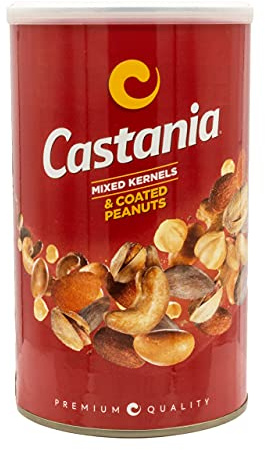 Castania - Orientalische Premium Nussmischung mit ummantelten Erdnüssen in 450 g Packung