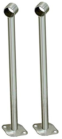 LOVIVER 2pcs Stangenhalter Deckenhalter Deckenhalterung für Kleiderstange Vorhangstange Gardinenstangen, 500 mm