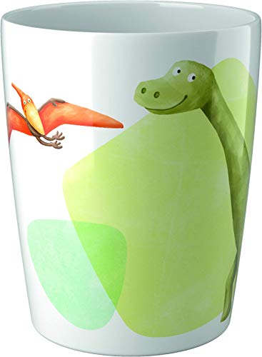 HABA Kinderbecher Dinosaurier – Stabiler Melamin-Becher – Spülmaschinengeeignet – Kindgerechte Größe – Für kleine Dino-Fans ab 12 Monaten – 1305138001