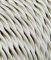 LaMorell LightDesign - Cable eléctrico trenzado con revestimiento de tela. Color: Marfil. Sección 3 x 2,50 cm.
