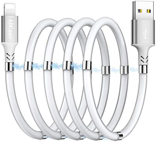 AICase Cable de Carga magnética, (1 M) Super Organizado Carga Magnética Nano Data Cable para Teléfono 11/XS/XS Max/XR/X/8/8 Plus/7/7 Plus/6s/6s Plus/6/6 Plus/SE/5s/5c/5/Pad/Pod