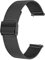 Deolven Bracelet de Montre Metal pour Homme Femme,Bracelet de Montre pour Montre Connectée et Montre Traditionnelle Dégagement Rapide 16mm Noir