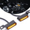 Universal Motorrad LED Blinker, E Geprüft Mini Flowing Blinker Blinklicht Bremskupplungshebel Blinker Für Cafe Racer Street Bike Dirt Bike Cruiser ATV