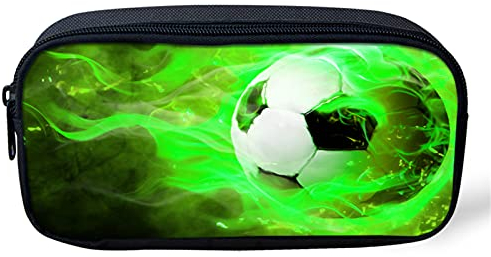 Belidome Green Fire Federmäppchen für Kinder, Jungen, Mädchen, robust, klein