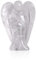 Cyrank Ángel de la Guarda - Figura de Bolsillo Con Cristal de Cuarzo Transparente - Decoración de Escritorio Para la Paz (Cristal de Roca)