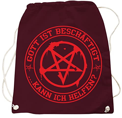 Rucksack Tasche Gott ist beschäftigt Gothic Black Metal Bag in vielen Farben