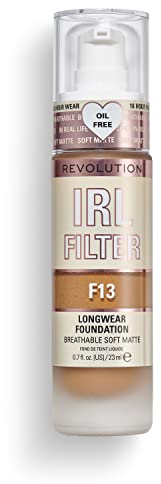 Makeup Revolution, IRL Filter Longwear Foundation, Medium to Full Coverage, F13, 23ml