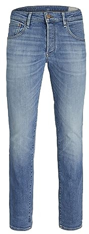 JACK & JONES Herren Jeans JJITIM JJDAVIS JJ 074 - Slim Fit - Blau - Blue Denim, Größe:31W / 32L, Farbvariante:Blue Denim 12229815