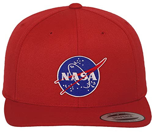 Nasa Offizielles Lizenzprodukt Insignia Premium Snapback Cap (Rot), Einheitsgröße
