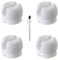 4 Pcs Toothbrush Holder with Suction Cup Wall-Mounted Toothbrush Holder Multi-Function Wall Storage Hook for Keep The Toothbrush Dry to Prevent Dust White