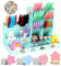 TWBEST Schreibtisch Organizer,Stiftehalter Schreibtisch 5 Stück Frei Kombinierbarer Stiftebox Kinder aus Plastik,Stifteköcher für Stifte Büro Zuhause Schule,Multifunktionaler Stifthalter/Stiftköcher