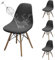 Dioxide Stretch Stuhlhussen 4er Set, Wasserdicht Stuhlbezüge Moderne Stretch Stuhlhussen,Universelle Jacquard Stuhlbezüge Waschbar& Abnehmbar für Esszimmer, Hotel, Partys (Dunkelgrau/Dark Grey 4PCS)