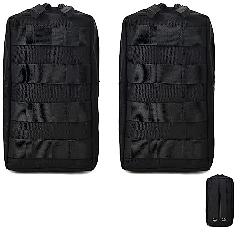2 Stück Molle Tasche Taktische, Utility Taktisch Pouch, Tactical EDC Tasche, Taktische Hüfttaschen, Klein Taktische Gürtel Tasche, Molle Zubehörmolle Tasche Für Outdoor-Reisen, Bergsteigen, Camping