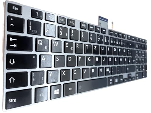T-ProTek DEUTSCHE - Tastatur mit Silber Rahm + Beleuchtet kompatibel für P/N : 6037B0077614