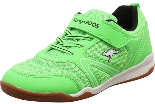 KangaROOS Unisex Kinder K-breezeyard Ev Sneaker, Neon Green Jet Black, 31 EU
