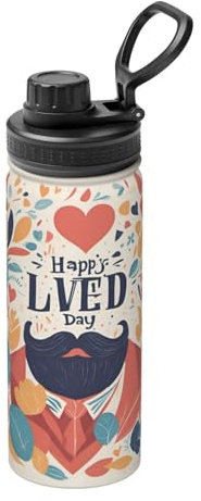 Bouteille isotherme pour la fête des Pères Love Dad 1 530 ml pour les activités de plein air, votre compagnon idéal pour rester hydraté