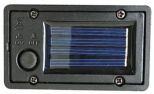 1 x Solar-Batterie-Aufbewahrungsbox für DIY-Lichtabdeckung, Ersatz 40 x 70 mm, rechteckige Lampe, Batterie, LED-Box für Garten/Rasen/Quadrat