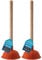 Abflussreiniger Rohrreiniger Pömpel Saugglocke 140mm Durchmesser - Extra starker Saugleistung - optimal geeignet für die Toilette, für Bad, Küche, Dusche - Design Made in Germany - 2 Stück