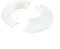 Hole Cover, Rosettes Cover Rosette Cable Entry Cable Passage 40-80mm Hole Cover, White Single Cable Bushes-Feed Through Wall Cover-Coaxial/Coax Hole(55mm)