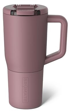 BrüMate Müv - 25oz 100% Leak Proof Insulated Coffee Mug with Handle & Lid - Stainless Steel Coffee Travel Mug - Double Walled Coffee Cup (Rose Taupe)