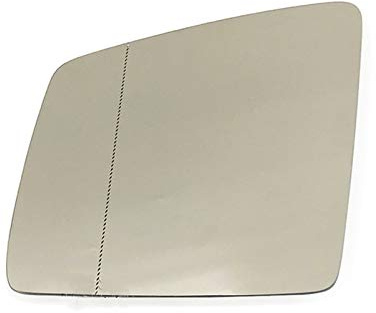 Flügel Spiegelglas Ersatz für Benz GL-Class W164 2009-2016,Umkehrlinse Rückfahrglas Spiegel mit Heizfunktion/Spiegelglas Links Rechts mit Trägerplatte,Left