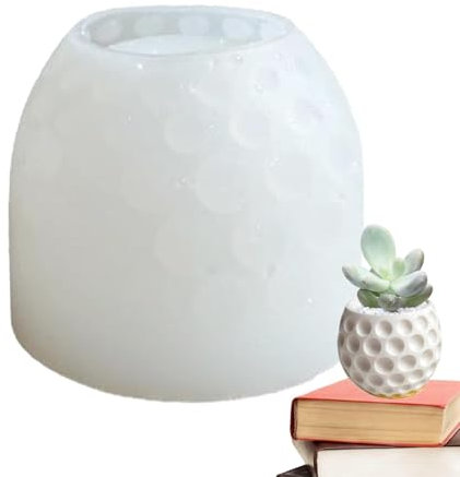 Shenrongtong Stampo per Vaso di Fiori, Stampo per fioriera,Stampi in Silicone per vasi da Fiori Rotondi - Stampi Fai-da-Te per Resina epossidica, Cemento, Argilla, succulente, Ciotola, posacenere,