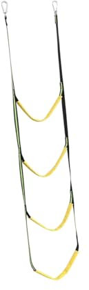 Dickly Bootsseilleiter, Badeleiter, Einstiegshilfe, Harzsprossen, Kletterseilleiter, Marine-Strickleiter für Schlauchboot-Kajak, 111 Cmx32 cm