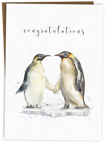 BYANIKA Congratulations Engagement Card For Couples | On Your Wedding Day, You're Engaged, Happy Couple, Fiance & Fiancee, Bride & Groom To Be, Newlyweds, Just Married, Mr & Mrs