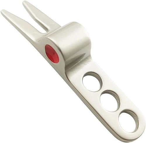 Opemg 1 x silberresistente Golfballgabel Pivot Pivot Reparaturwerkzeug für Pitchgabel