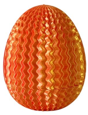 Fiauli Ei -Labyrinth Container Bunt Veranstalter 3D gedrucktes Spielzeug Stressabbau Bildungslabyrinth Zappel für Home Office Mini Ornament Brain Teaser Logik Orange