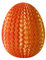 Fiauli Ei -Labyrinth Container Bunt Veranstalter 3D gedrucktes Spielzeug Stressabbau Bildungslabyrinth Zappel für Home Office Mini Ornament Brain Teaser Logik Orange