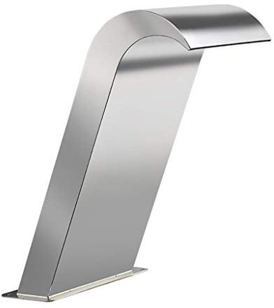 CCKUHN Fontana per Piscina in Acciaio Inox, Cascata, Fontana per Piscina, laghetto, Cascata, Lama per Piscine Fuori Terra, Giardino, Esterno, Regalo per Giardino