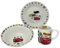 CARTOON Set 3 pezzi in ceramica Cars Disney tazza ciotola piatto stoviglie per bambini servizio da tavola in confezione