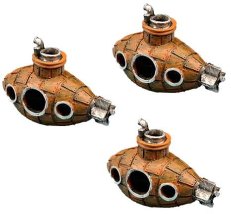 Flaroey Resin Submarine Ornaments, Fish & Shrimp Shelter Landscaping Accessories, Suitable for Aquarium Fish Tank Decoration B