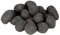 LILIMO Keramiksteine Schwarz | Feuerstelle 24-teilig | Elektrokamin Bioethanol-Brenner Dekoration | Tisch Deko Pflanzen Schale | Hitzeresistent