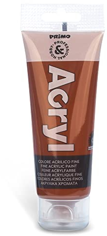 PRIMO Hobby & Professional - Acrylfarben Set Acrylfarben Malerei, 1 Farbenx 75 ml, ab 14 Jahren Permanente, Matte und Abdeckende Textilfarben, Acryllack Schreibwaren, Kreative Arbeiten, Hobby-Malerei