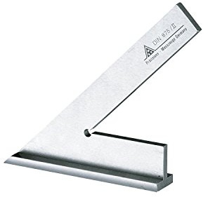 RBM Gehrungswinkel 45 Grad DIN875-2 mit Anschlag, Schenkellänge 120 x 80 mm, 1 Stück Schlosserwinkel