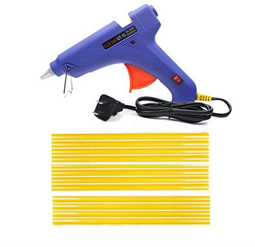 Hot Glue Gun 100-Watt Glue Gun Professional Paintless Dent Repair Tool High Temperature Hot Melt Glue Gun with 12pcs 11mmx270mm Glue Sticks for Kids Craft Hobby Art DIY Home/Office Repair
