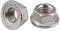 Stainless Steel Serrated Hex Flange Nuts Locknuts 50 Pcs (M6)