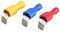 Heschen piggyback spade crimp terminal connector 0.5-6.0mm² 22-10 awg 100 pcs