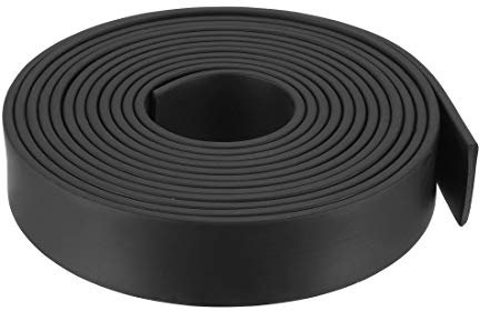 sourcing map Solid Rectangle Rubber Seal Strip 25mm Wide 3mm Thick, 3 Meters Long Black