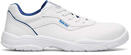 Exena Zapatos de trabajo de seguridad S2 con cordones, color blanco, con tapa protectora, para alimentos, Gastro (Numeric_45), Blanco, 45 EU
