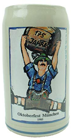 Steinfixx® - Original Oktoberfestkrug 1985 I Jahrgangskrug I Jahreskrug I Wiesnkrug I Sammlerkrug | Steinkrug