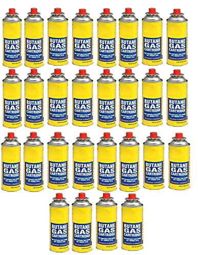 Aspect Camping Gas, Canisters for Camping Stove, Butane Gas Perfect Suitable for Portable Stove, BBQ, Gas Heaters, Blow Torches Safe and Secure Bottle (Pack of 28)